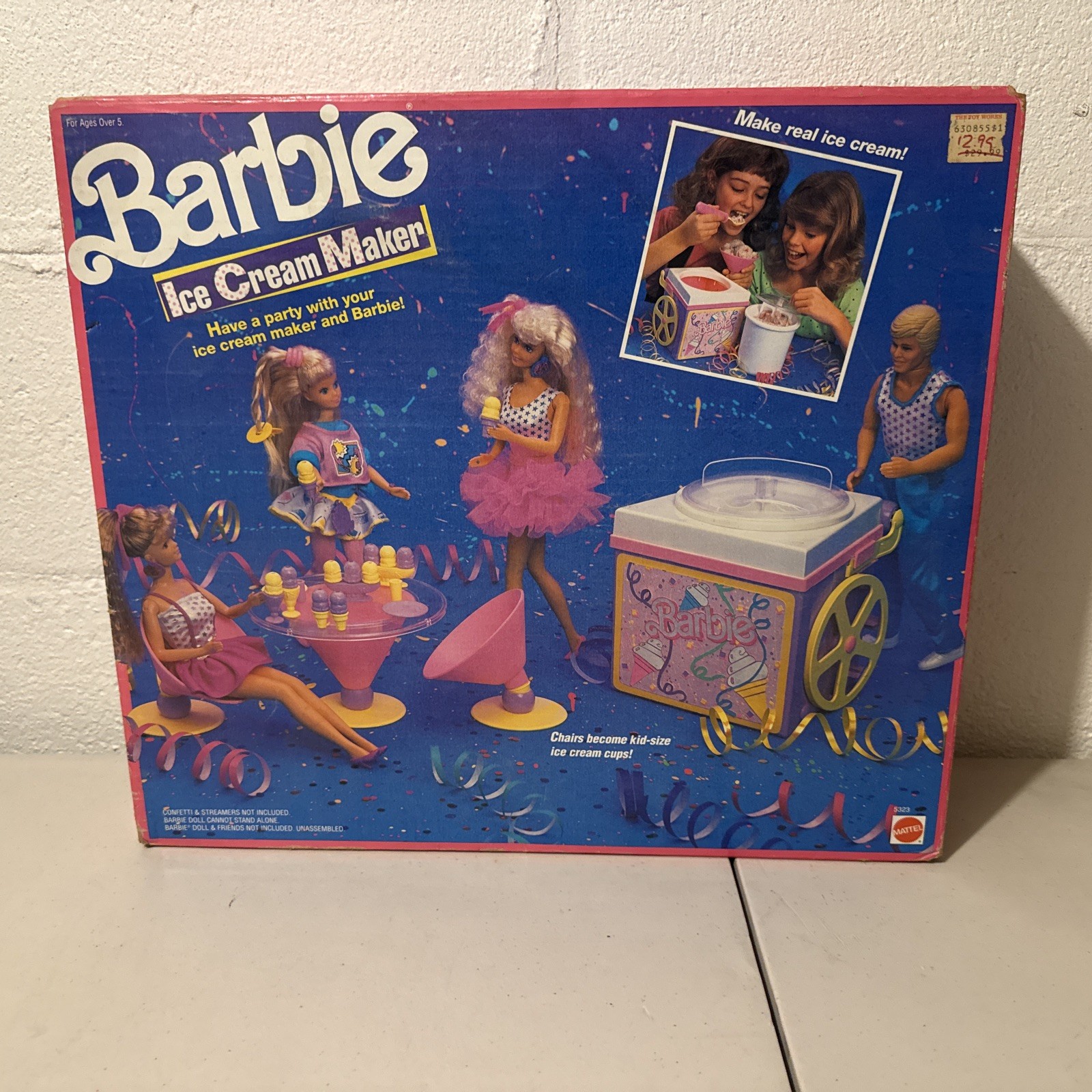 1990 Barbie Ice Cream Maker Sealed Original Box