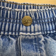Kids Lee Denim Jeans Elastic Waist Jogger Style Blue Size 24 Months