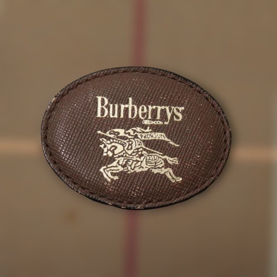 Authentic Burberry Nova Check Boston Bag Canvas Leather Iridescent JAPAN 482917 thumbnail 6