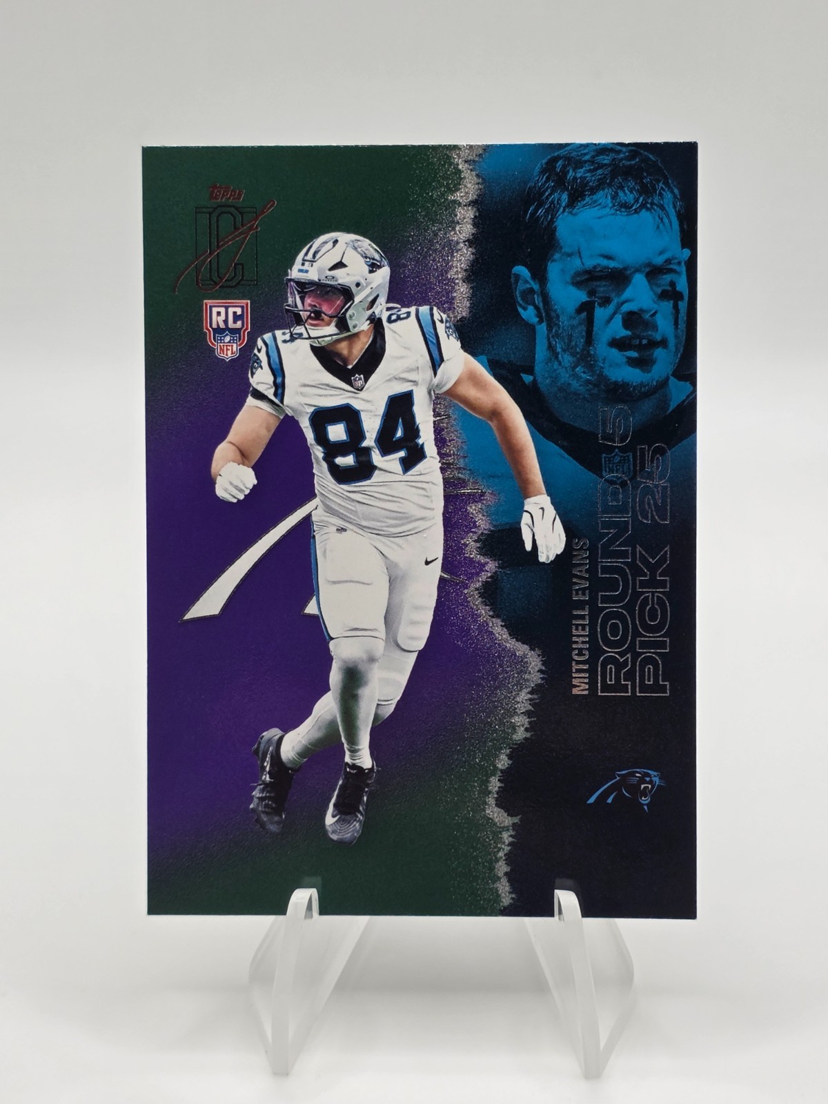 2025 Topps Signature Class- Mitchell Evans- Green and Purple RC