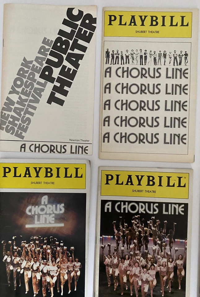 A CHORUS LINE  Public Theatre OG to Revival Rare 31 year Ten Playbill Collection - Image 4 of 4