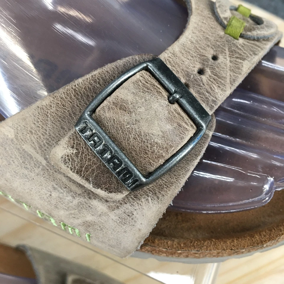Босоножки женские Tatami от Birkenstock 38 Madrid шлепанцы серые без шнуровки с открытым носком на плоской подошве - Изображение 3 из 4