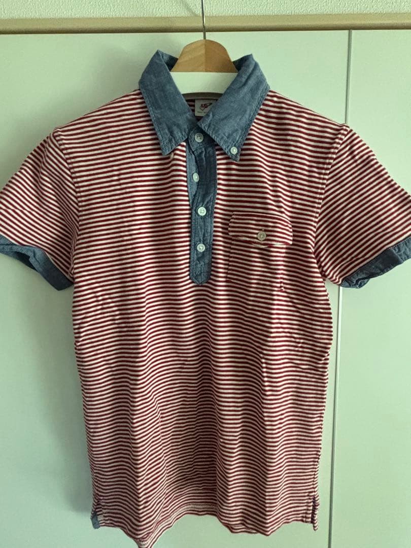 UNIQLO x Michael Bastian Men's Polo Shirt M Red/White Stripes