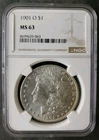 1901 O $1 Morgan Silver Dollar NGC MS63