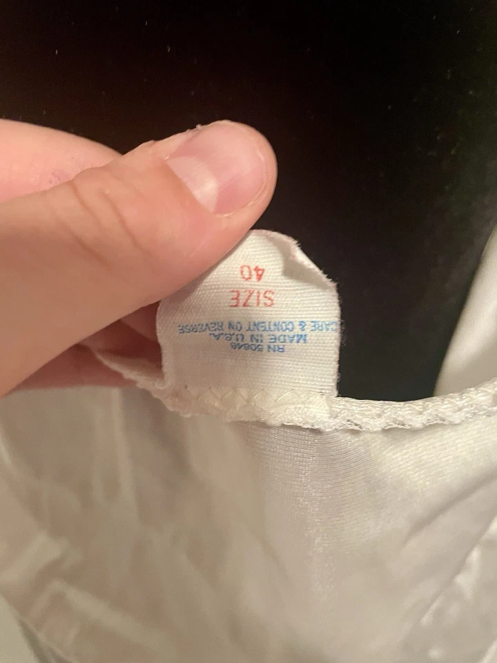 Lencería vintage Vanity Fair Cami Slip nailon sedoso encaje blanco roto EE. UU. 38 Foto 3 de 3