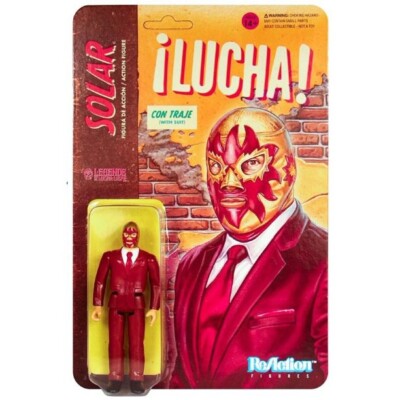 ReAction Solar - Con Traje w/ suit Wrestling Figure -NEW Legends of Lucha Libre