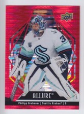 2022-23 UD ALLURE HOCKEY RED BLACK RAINBOW PARALLEL 1-150 RC FINISH SET U PICK