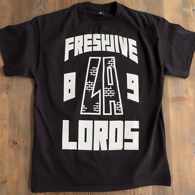 Extremely Rare Vintage New From 2008 Freshjive ''LA Lords'' Men's T-Shirt Black