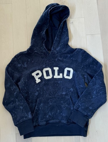 Polo Ralph Lauren All Over Tropical Swordfish Hoodie Girls Sz 5 Tropical