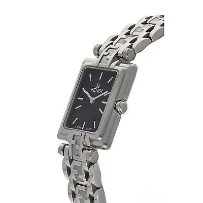 Fendi 710L Rectangle 22 mm Stainless Steel Black Dial Quartz Fendi 710L Rectangle 22 mm Stainless Steel Black Dial Quartz