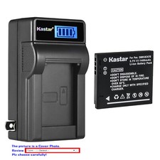 Kastar Battery LCD Wall Charger for DMW-BCK7E DMW-BCKPP Panasonic Lumix DMC-TS20