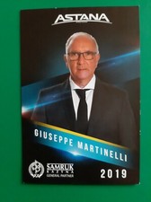 CYCLISME carte sports director  MARTINELLI GIUSEPPE équipe ASTANA 2019