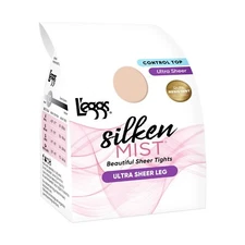 L'eggs Silken Mist Beautiful Tights Silky Sheer - Small - Nude - 1 pair