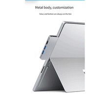 Black/Silver Docking Station Spare Parts fit for Surface Pro9 X Type-C Accessory
