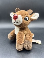 Rudolph The Red Nose Reindeer 5  Plush Plays Music Nose Lights Up Dan Dee