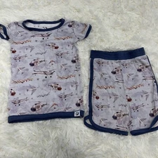 Big Dreams little jammies Toddler Bamboo Clothes SZ 4T Short Sleeve 2pc Pajama