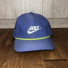 Nike Golf Hat Classic 99 Adjustable Dri-Fit Small/Medium Blue White Tiger Rory
