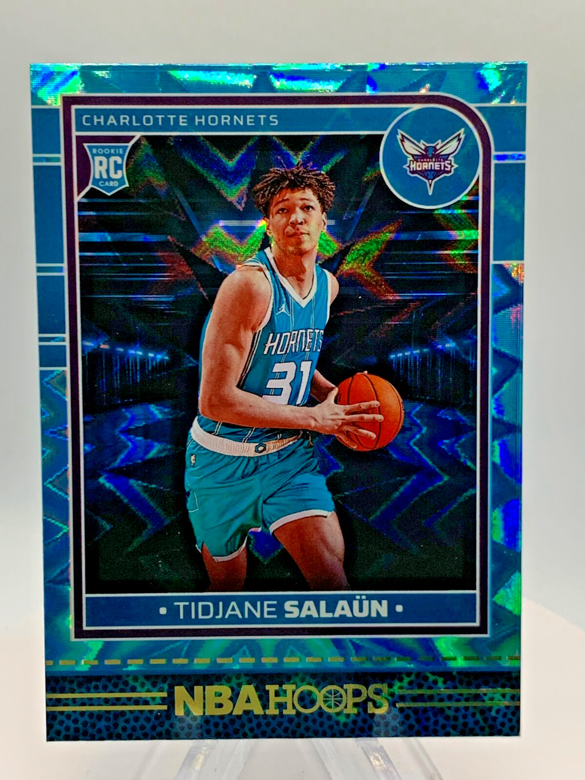 2024-25 Panini Hoops Basketball Tidjane Salaun #236 (RC) Teal Explosion
