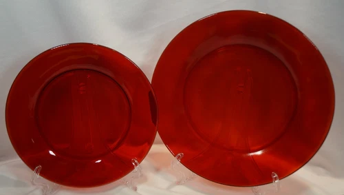 Vintage Anchor Hocking ROYAL RUBY PLATES Sold Individually
