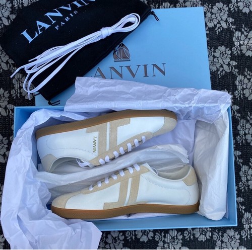 Lanvin FM- Skdlon- Nasu H19 Leather/Suede Sneaker Men’s Size 8 EU 41 - Picture 9 of 12