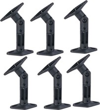 6 PACK UNIVERSAL CEILING WALL SATELLITE SPEAKER MOUNT BRACKETS HOME THEATER BOSE