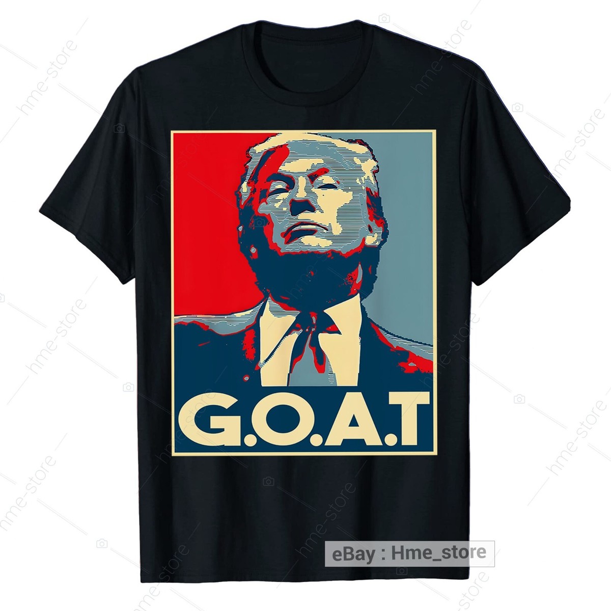 President Donald Trump GOAT T-shirt Retro Republican Pro Trump