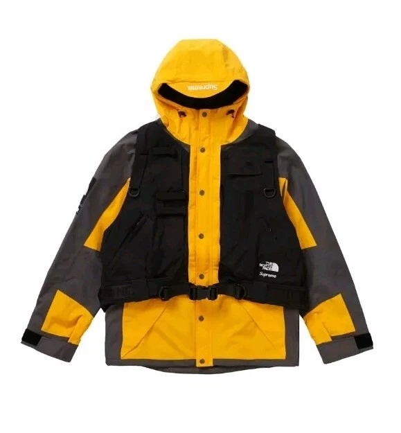 Gilet veste Supreme North Face RTG or jaune moyen M DEADSTOCK