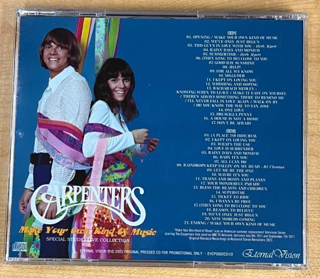 CARPENTERS - AT THE BBC 1971-1976 / MAKE YOUR OWN KIND OF MUSIC