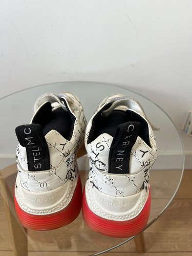 Stella McCartney Eclypse Monogram Sneakers - White/Black, Size 39 - Used - Picture 2 of 13