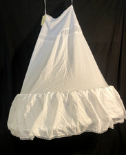 Warren York White Bridal Petticoat Hoop Skirt Slip Wedding Gown Underskirt Small