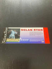 1991 Silver Star Tribute Ticket Nolan Ryan #165778