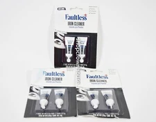 3 Faultless Hot Iron Cleaner 2 Pack .17oz tubes 6 tubes total Flat Curling Steam
