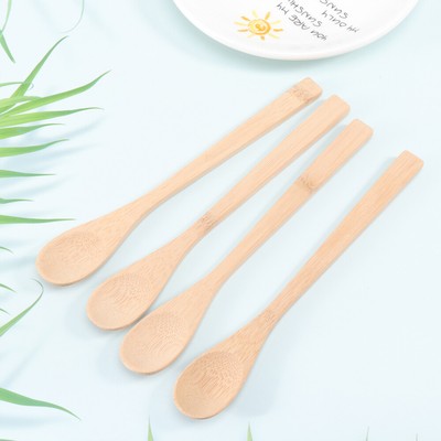  10 Pcs Bambus- Und Holzlöffel Teelöffel Schaufel Teegeschirr Zubehör