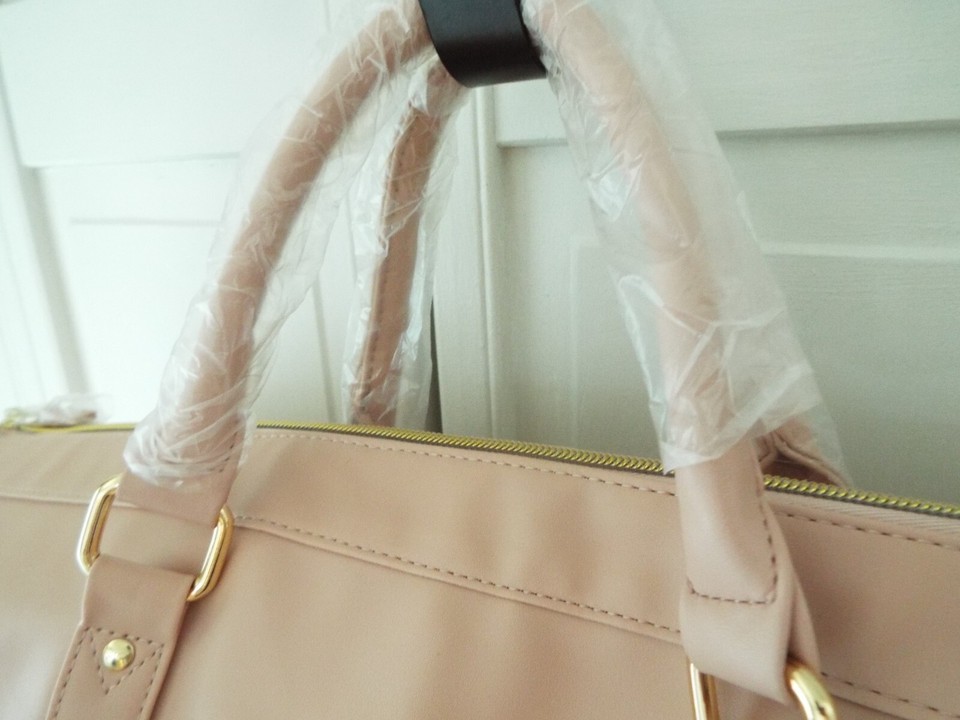 NWT Carry On Garment Bag Large Faux Leather Waterproof Travel Duffle w