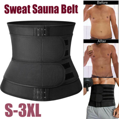 Body Training Shaper Sweat Belt Tummy Control Men Waist Trainer Cincher Girdle