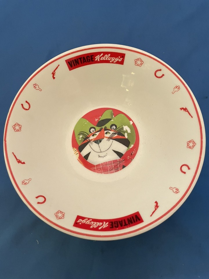 Vintage Kellogg’s Corn Flakes Tony The Tiger Ceramic Cereal Bowl ! eBay