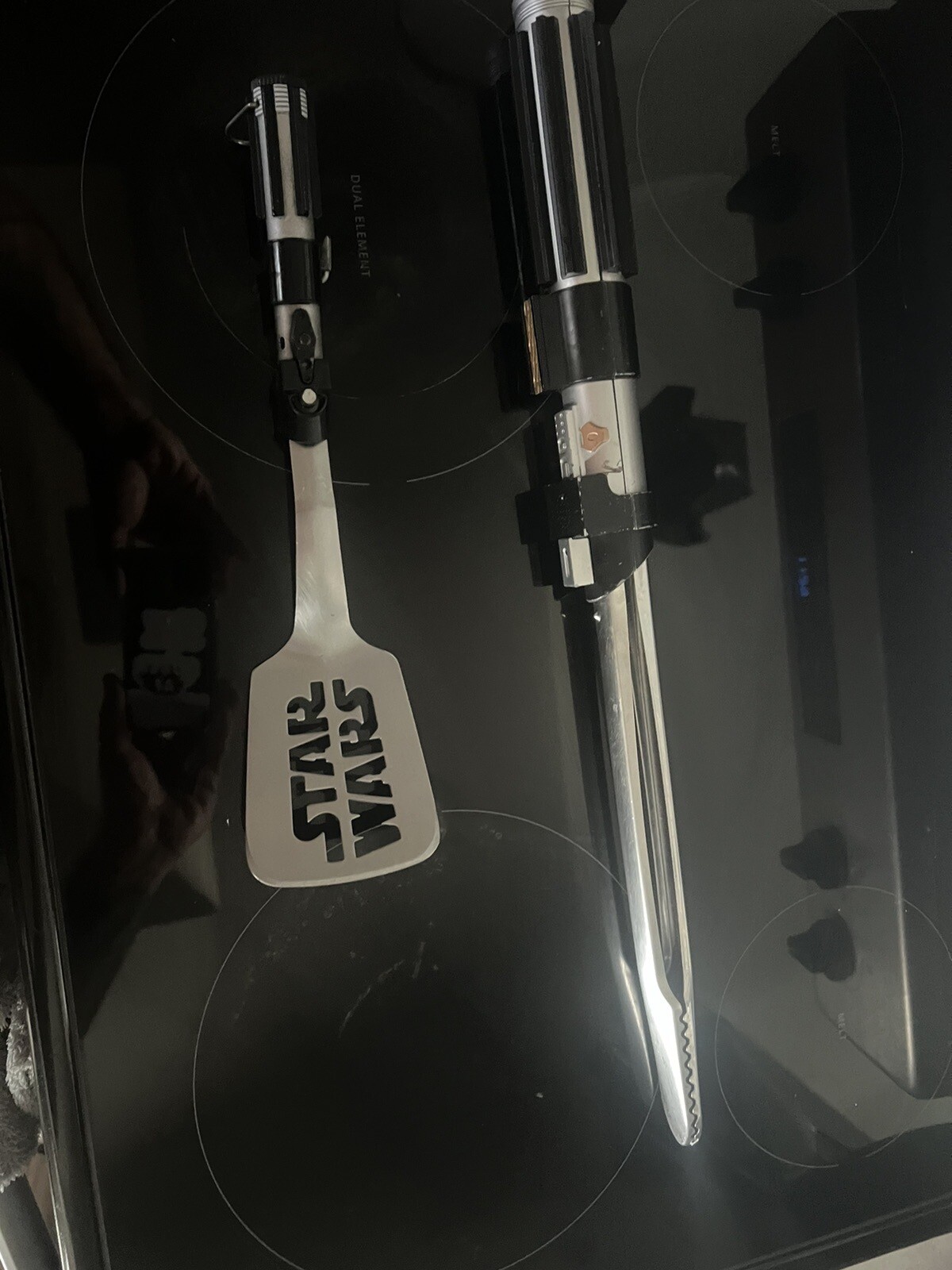 star wars utensils For Grilling Darth Vader Lightsaber Tongs And