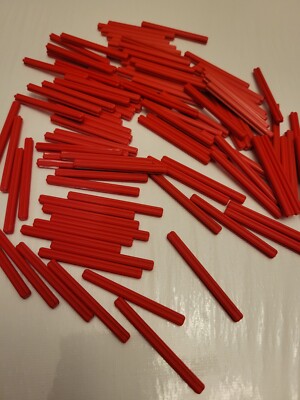 NEW LEGO 10X RED TECHNIC CROSS AXLE 6M #3706.