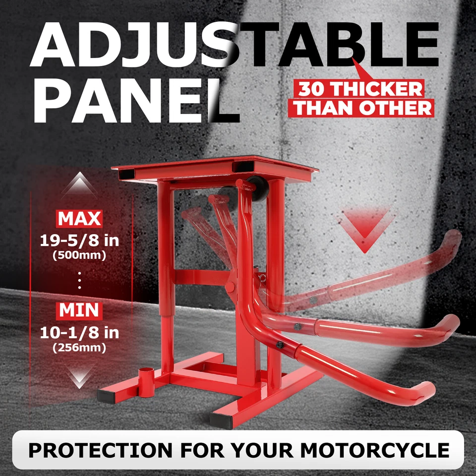 Mesa elevadora para motocicleta motocicleta gato elevador 330 lb cubierta ancha soporte elevador Foto 3 de 4