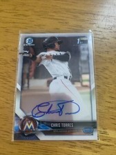 2018 Bowman Chrome Prospect Auto Chris Torres