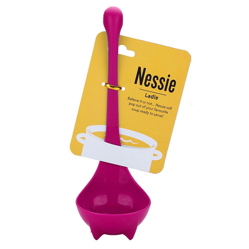 Silicone Nessie Soup Ladle Colander Spoon for Cooking Kitchen Gifts