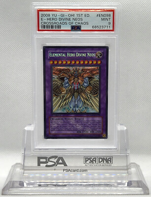YUGIOH 1ST ED CSOC-EN098 ELEMENTAL HERO DIVINE NEOS SECRET PSA 9
