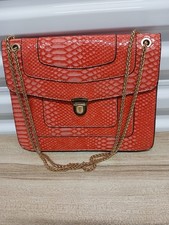 Mellow World Women's Red Snake Print Satchel