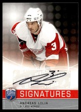 2008-09 Upper Deck Be a Player Signatures Andreas Lilja Auto Detroit Red Wings