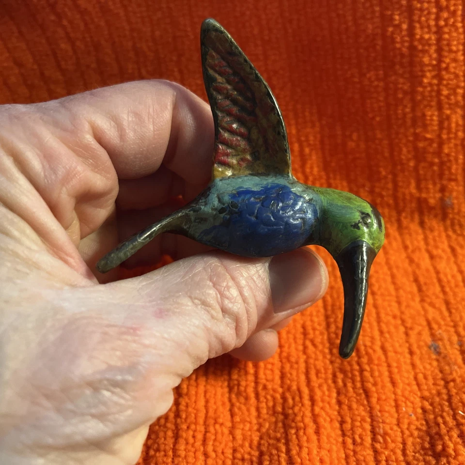 Colibrí Pájaro Vintage Perillas de Hierro Tiradores Cajón Manijas de Puerta y Pieza de Latón Foto 3 de 4