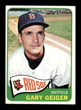 1965 Topps #452 Gary Geiger Red Sox VG+ *9s