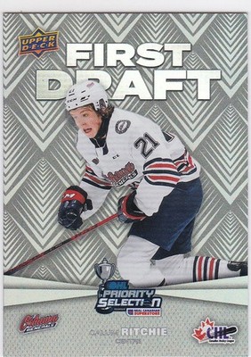 2021-22 Upper Deck CHL First Draft Calum Ritchie #FD-7