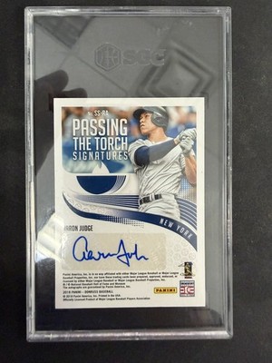2018 Donruss Jackson/Judge Passing the Torch Signature Red # 2/10