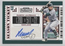 2019 Chronicles Contenders Season Tickets Red 10/50 Ramon Laureano #18 Auto 1u6