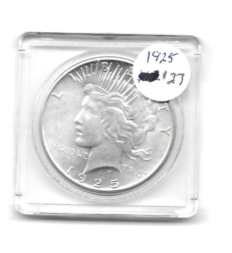 1925 Peace Silver Dollar Coin $1 - BU